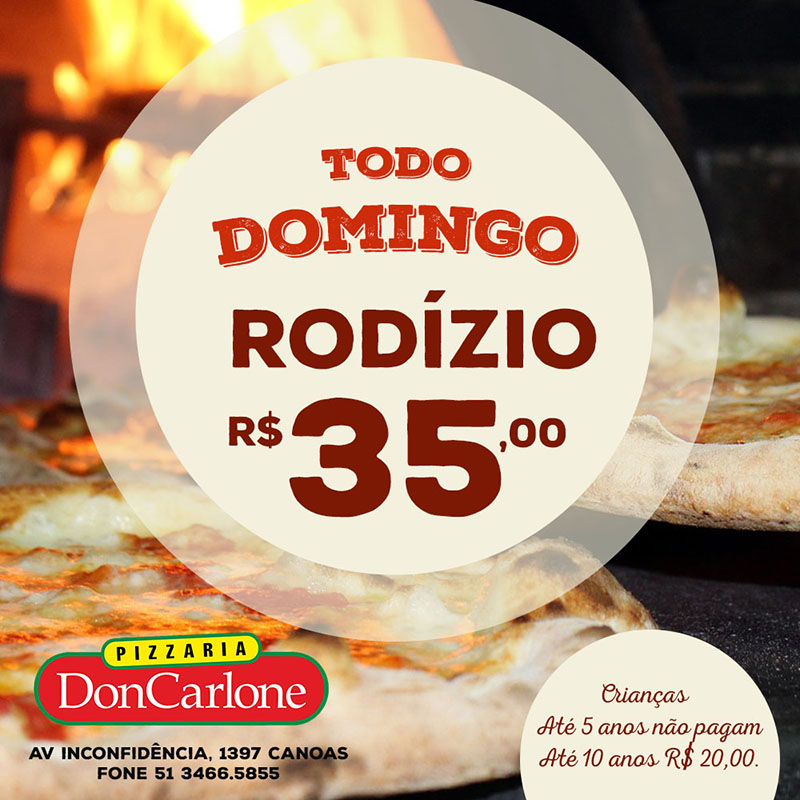 Pizzaria Don Carlone Forno à lenha, teleentrega em Canoas