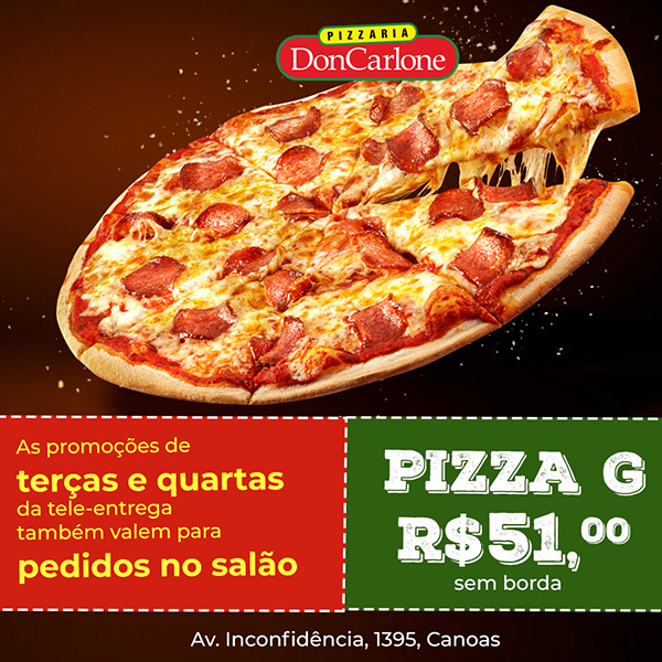 Pizzaria Don Carlone Forno à lenha, teleentrega em Canoas
